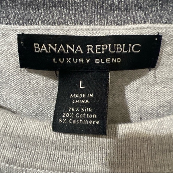 Banana Republic Luxury Blend Silk Cashmere Long Sleeve Sweater L - Picture 5 of 6